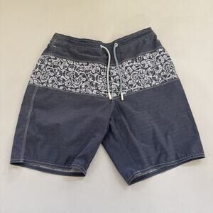 Johnnie-O Men's Swim Trunks Half Elastic Drawstring Surf Board Shorts Medium89